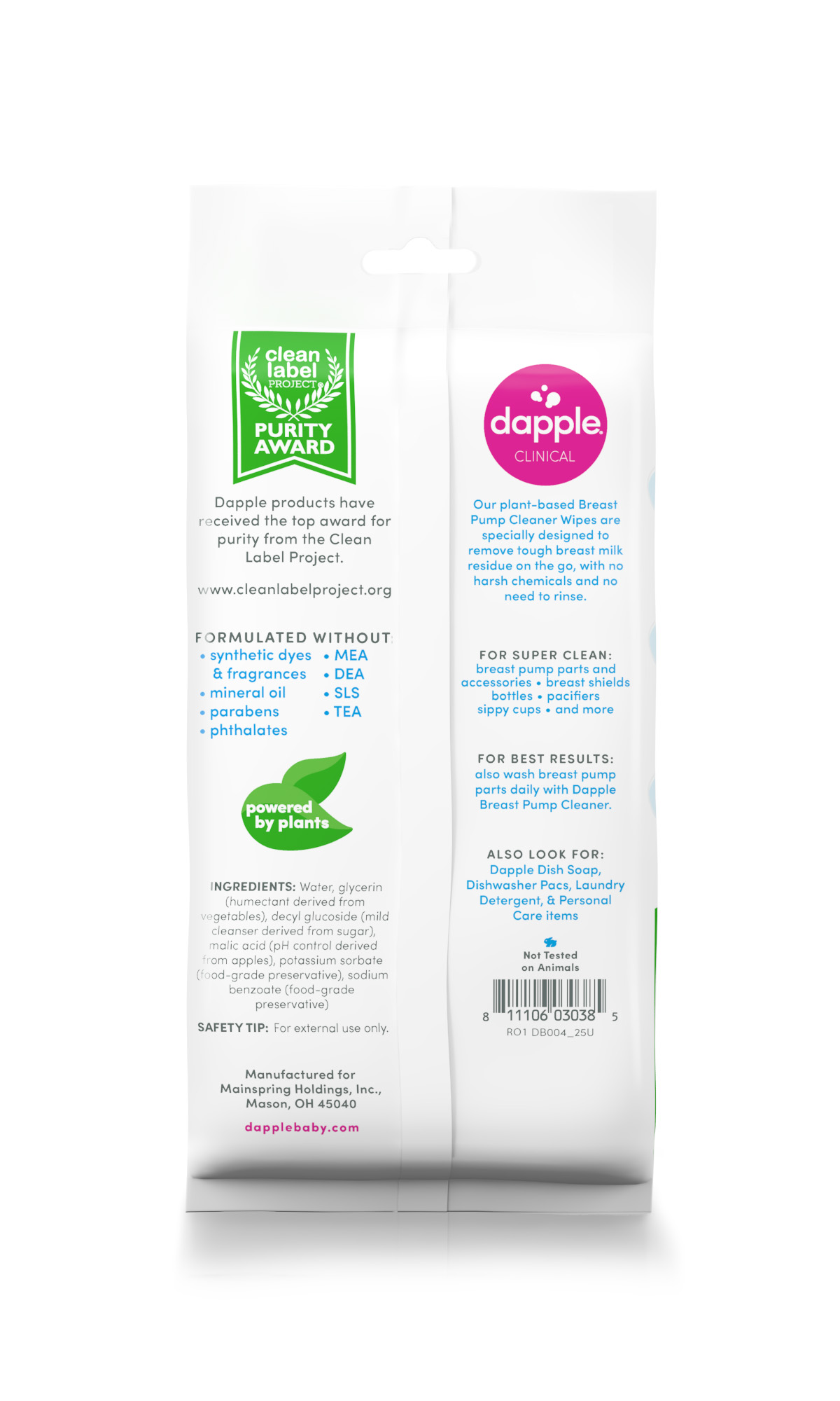 NEW! Dapple Breast Pump SOAP & WIPES